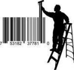 Universal Product Code Art - Painter on Ladder