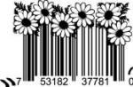 Universal Product Code Art - UPC Barcode Daisy